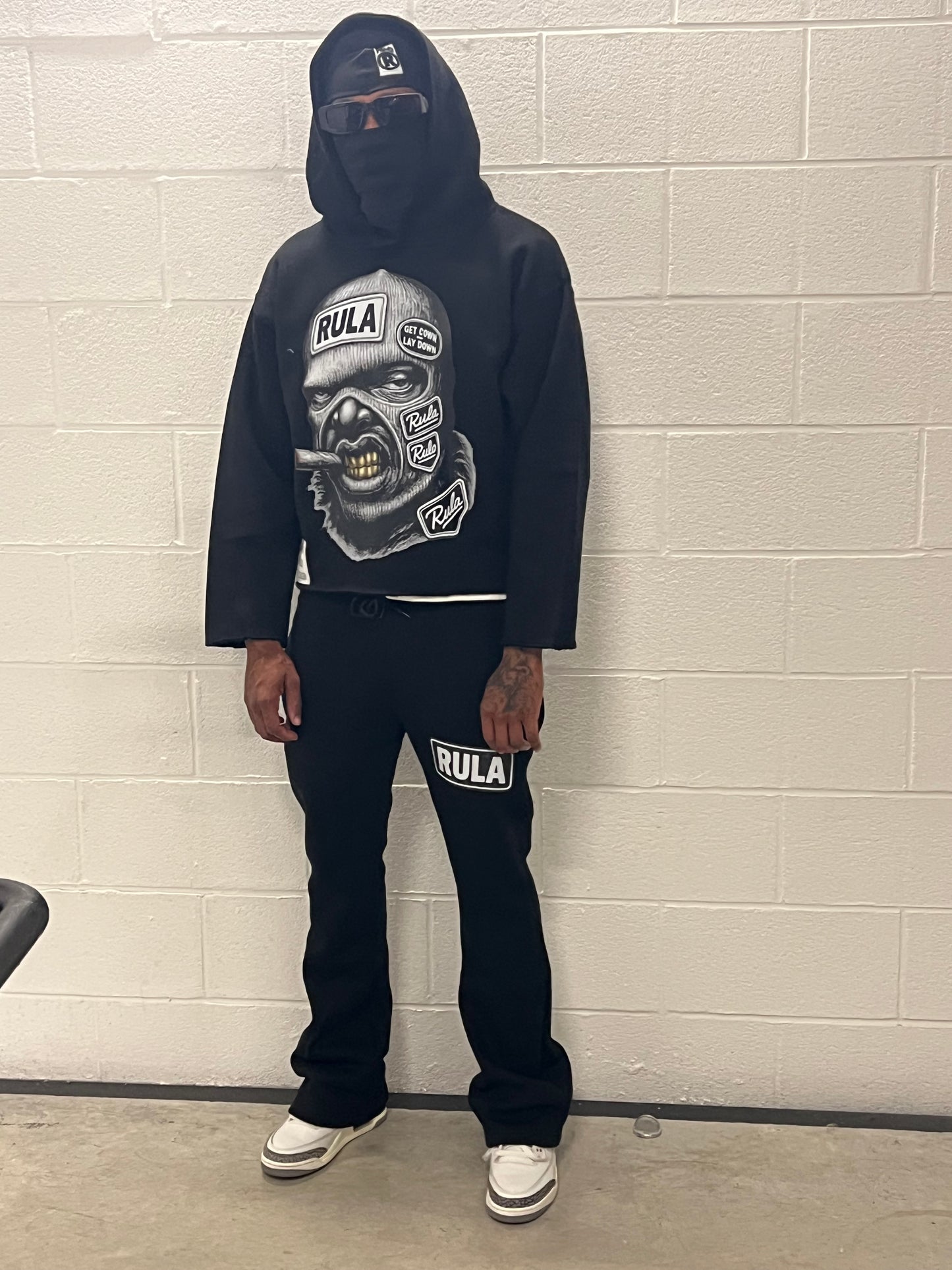 Rula Shiesty Outfit crop hoodie, stack pants