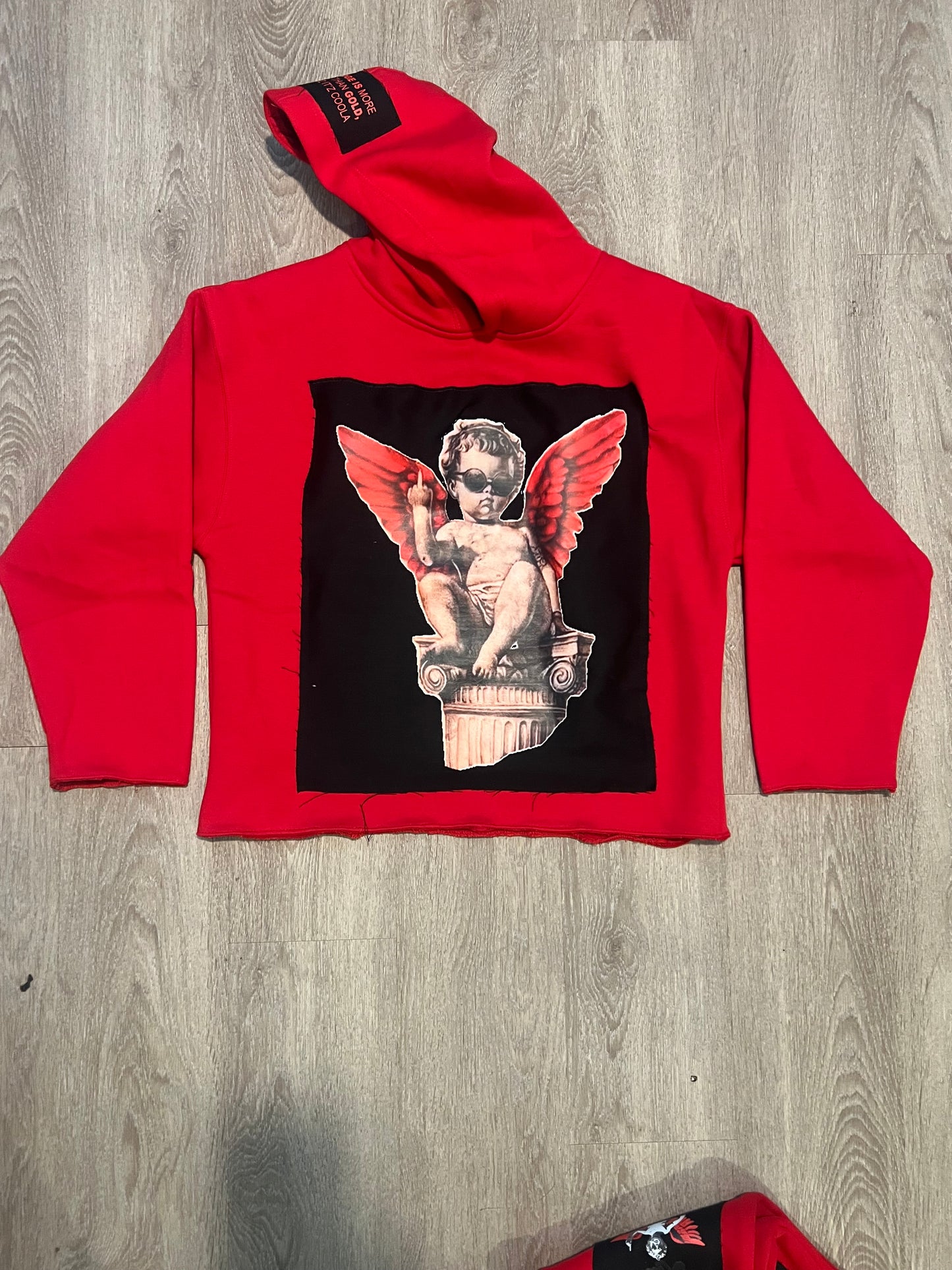 Rula Angel crop hoodie, stack pants