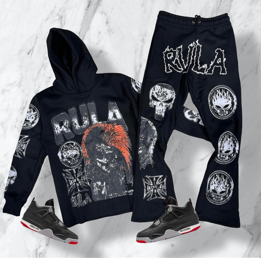 Rula Skull Mohawk Edition II (Pants & Hoodie Combo)