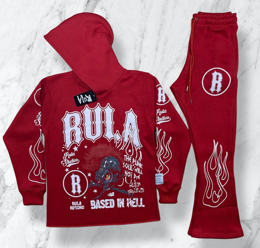 Rula Red / White with Skull Mohawk Edition